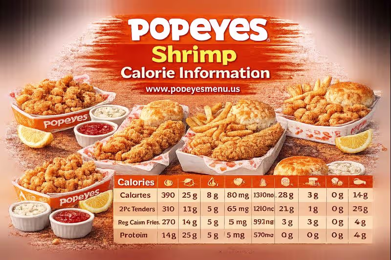 Popeyes Shrimp Calorie Information