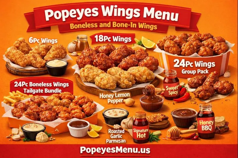 Popeyes Wings Menu