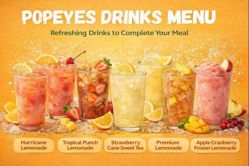 Popeyes Drinks Menu