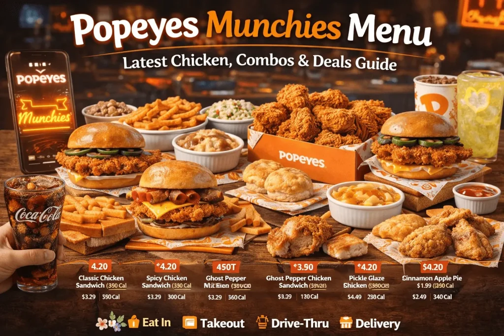 Popeyes Munchies Menu