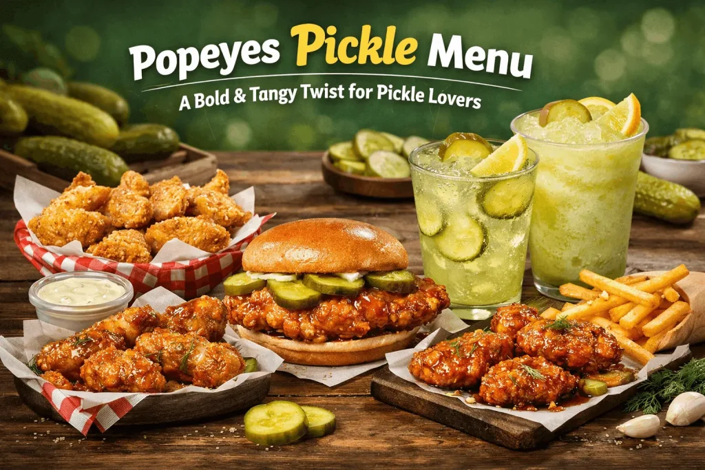 Popeyes Pickle Menu