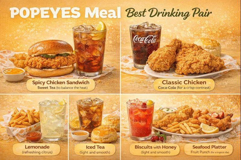 Pairing Popeyes drinks with meals.